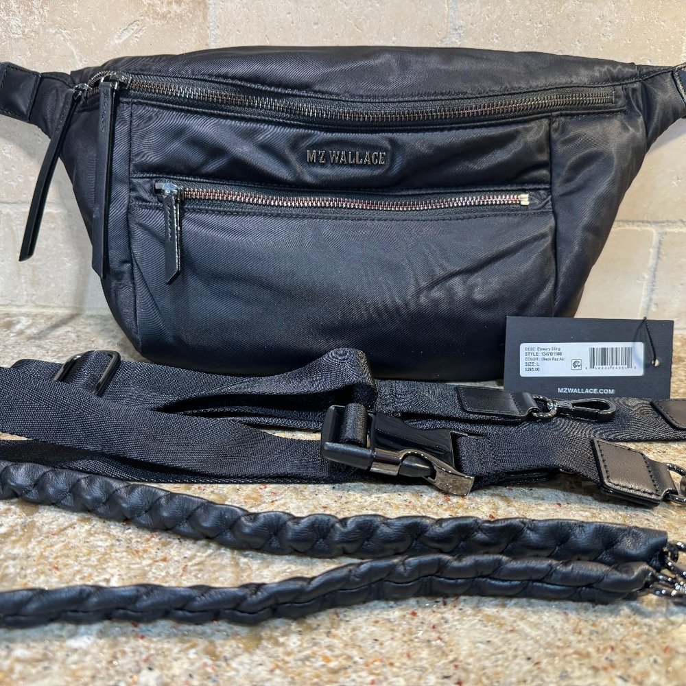 MZ Wallace Black Bowery Sling EUC